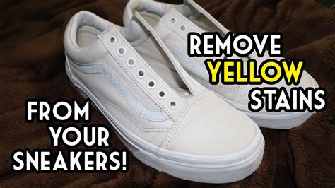 how to get yellow out of sneakers